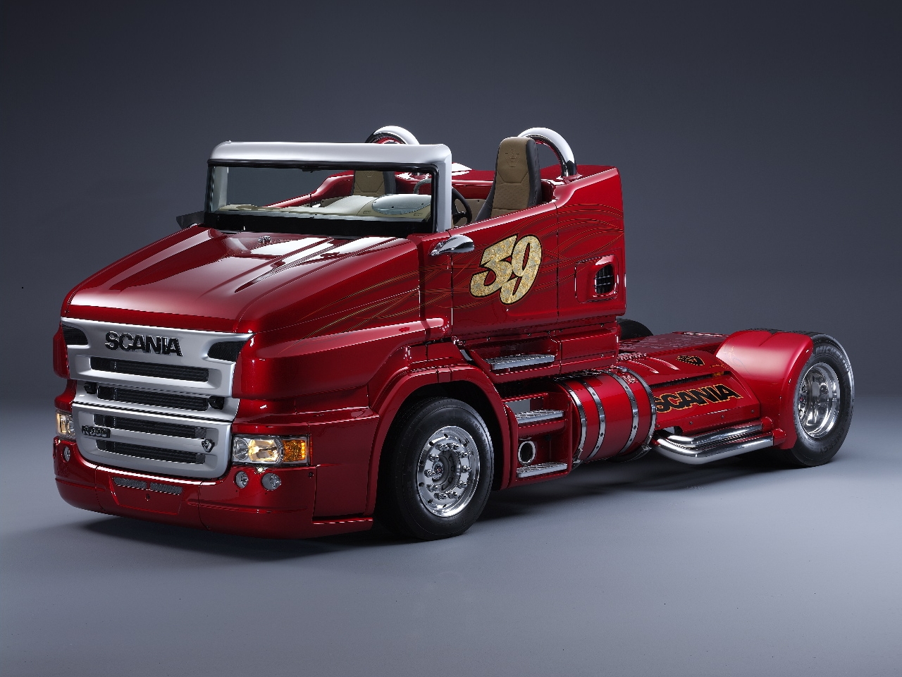 scania r999 red pearl